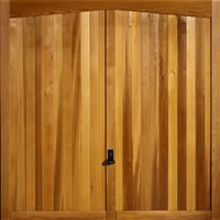 wooden garage doors